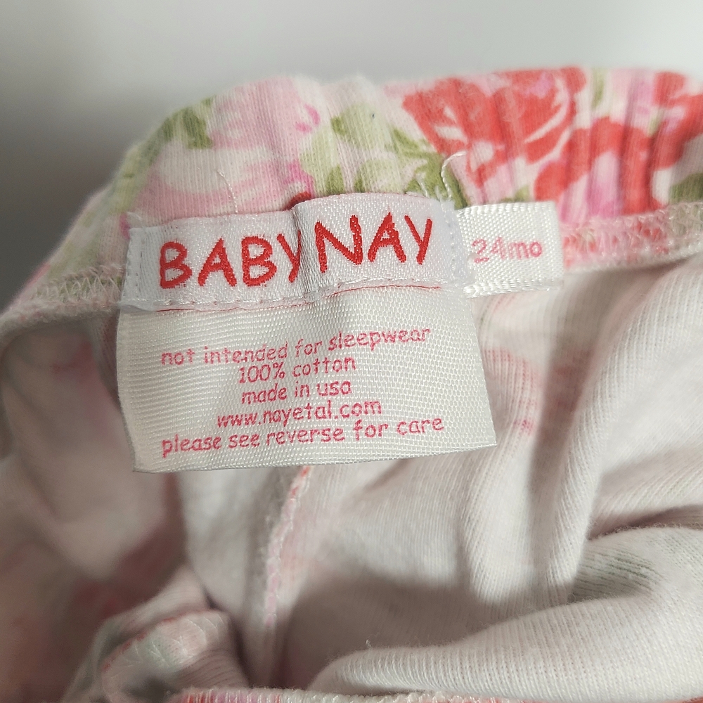 Floral Baby Nay Top and Bottom Outfit with Ruffle Details - Picture 10 of 10